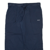 REEBOK Womens Trousers Blue Relaxed Straight W38 L28
