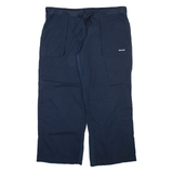 REEBOK Womens Trousers Blue Relaxed Straight W38 L28