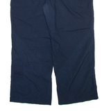 REEBOK Womens Trousers Blue Relaxed Straight W38 L28