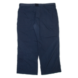 REEBOK Womens Trousers Blue Relaxed Straight W38 L28