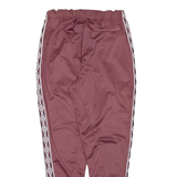 UMBRO Womens Track Pants Maroon Tapered L W30 L30