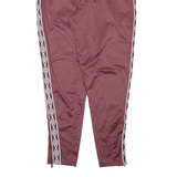 UMBRO Womens Track Pants Maroon Tapered L W30 L30