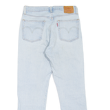 LEVI'S 501 BIG E Jeans Spell-Out Womens Blue Straight Stone Wash W27 L26