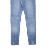 LEVI'S 510 Jeans Distressed Mens Blue Slim Skinny Stone Wash W33 L32