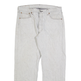 LEVI'S 501 Jeans Mens Grey Regular Straight Stone Wash W34 L29