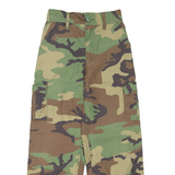 Camo Womens Trousers Green Regular Straight W25 L26