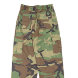 Camo Womens Trousers Green Regular Straight W25 L26