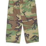 Camo Womens Trousers Green Regular Straight W25 L26