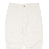 Womens Trousers White Regular Tapered W34 L22
