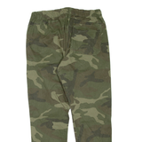 PULL&BEAR Camo Womens Trousers Green Regular Tapered W30 L27