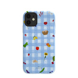 Powder Blue Gingham Farmhouse iPhone 11 Case