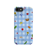 Powder Blue Gingham Farmhouse iPhone 6/6s/7/8/SE Case