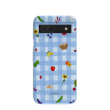 Powder Blue Gingham Farmhouse Google Pixel 8a Case
