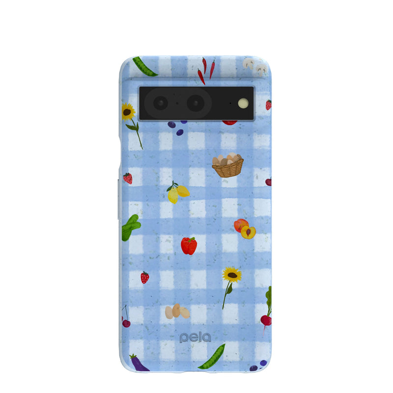 Powder Blue Gingham Farmhouse Google Pixel 8 Case