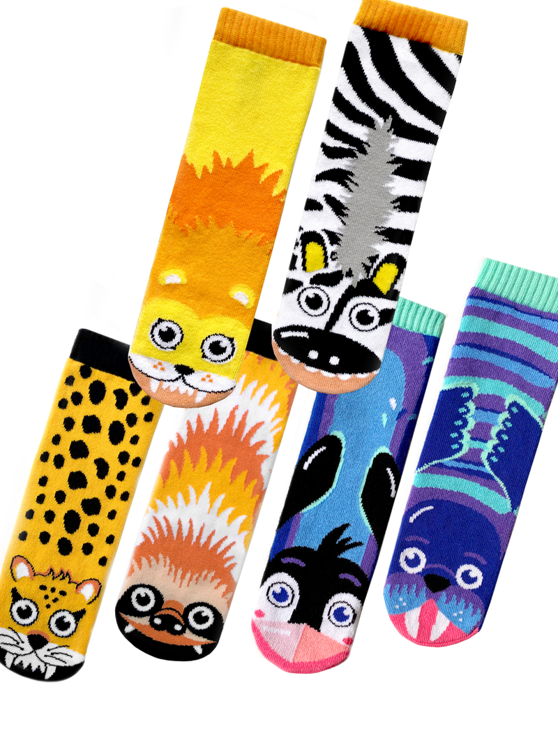 GO WILD! ZOO SOCKS GIFT BUNDLE FOR ADULTS