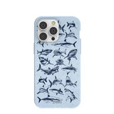 Powder Blue Great White iPhone 14 Pro Max Case