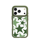Clear Green Glow iPhone 17 Pro Case With Forest Floor Ridge (MagSafe included)