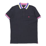 Tru Trussardi Polo Shirt - Medium Navy Cotton