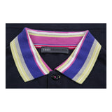 Tru Trussardi Polo Shirt - Medium Navy Cotton