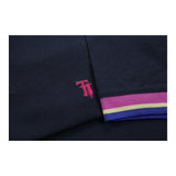 Tru Trussardi Polo Shirt - Medium Navy Cotton