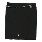Roccobarocco Midi Skirt - 35W UK 16 Black Polyester Blend