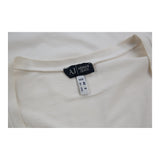 Armani Jeans T-Shirt - Medium White Cotton Blend