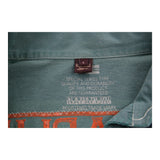 Napapijri Striped Polo Shirt - Large Green Cotton