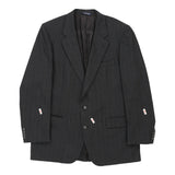 Burberry Pinstripe Blazer - XL Grey Wool