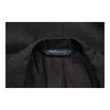 Burberry Pinstripe Blazer - XL Grey Wool