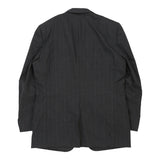 Burberry Pinstripe Blazer - XL Grey Wool