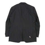 Burberry Pinstripe Blazer - XL Grey Wool