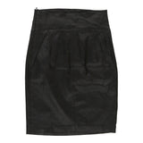 Love Moschino Midi Pencil Skirt - 26W UK 6 Black Acetate