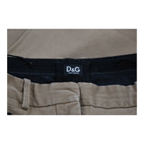 Dolce & Gabbana Trousers - 30W UK 10 Beige Cotton
