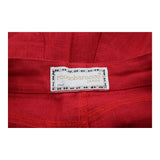 Roccobarocco Trousers - 30W UK 12 Red Cotton
