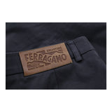 Salvatore Ferragamo Midi Skirt - 30W UK 10 Brown Cotton