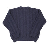 Segreta Emmanuel Schvili Cartoon Jumper - XL Navy Wool Blend