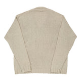 C.P. Company V-neck Jumper - 2XL Cream Cotton Blend