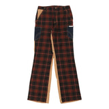 Age 12 Dolce & Gabbana Checked Cord Trousers - 26W 30L Brown Wool Blend