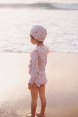 Girl's UV swim set - Cream Padma Mundra