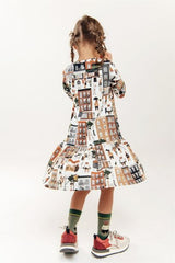 Organic cotton girl's dress - New York