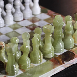 Green Onyx Marble Chess Set