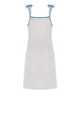 Women's loungewear - white and blue slip dress