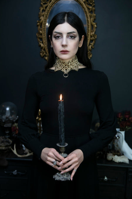 Bishop Sleeve Maxi Dress (Reversible)