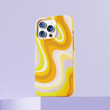 Honey Psychedelic Wave iPhone 14 Pro Case