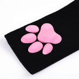 Anyfootwear 1 Pair Black Free Size Women High Socks 3D Cat Claw Design Thigh High Stockings Long Compression Socks Fashion Lingerie Socks