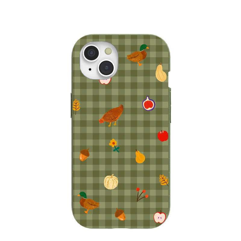 Forest Floor Harvest Folk iPhone 15 Case