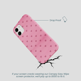 Bubblegum Pink Hearts iPhone 12 Mini Case