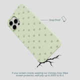 Sage Green Hearts iPhone 12 Pro Max Case