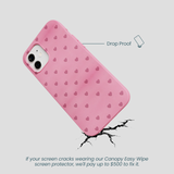 Bubblegum Pink Hearts iPhone 12/ iPhone 12 Pro Case