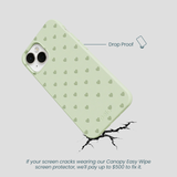 Sage Green Hearts iPhone 13 Case